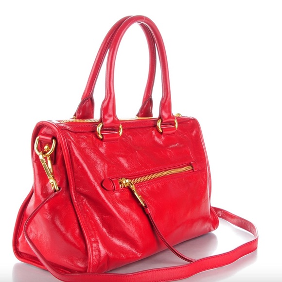 MIU MIU Vitello Shine Zip HandBag - Picture 2 of 4